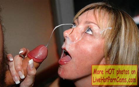 horny blonde milf getting a huge facial from livehotporncams