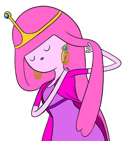 image princess bubblegum with her hair back png