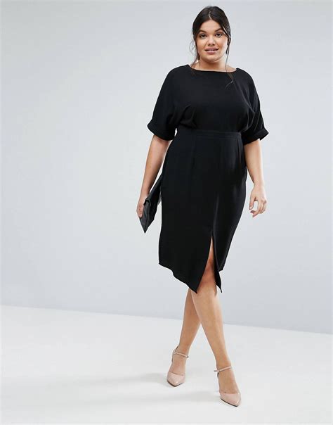 love   asos midi dress style black midi dress  size dress  size outfits