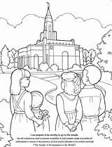 Coloring Lds Temple Pages Church Family Children Color Drawing Kids Printable Go Primary Clipart Temples Games Prepare Book Activity Para sketch template