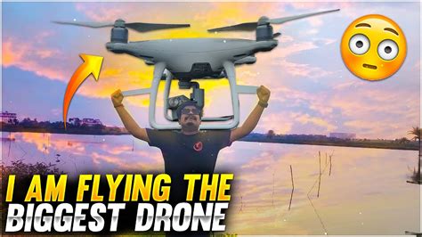 flying  world biggest drone youtube
