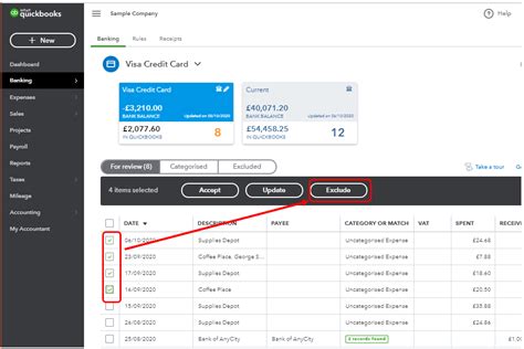 linking multiple credit cards   gl account