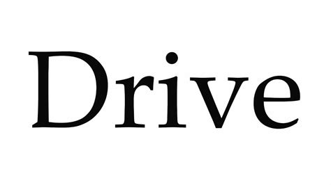 pronounce drive youtube
