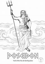 Greek Coloring Pages Gods Mythology God Different Baby Stories sketch template