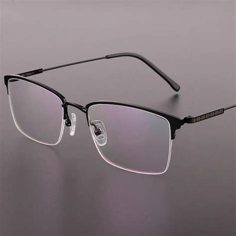 titanium glasses high quality square men eyeglasses prescription