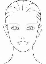 Face Makeup Template Sketch Blank Chart Coloring Drawing Girl Board Pages Paintingvalley Charts Doll Choose Beauty sketch template