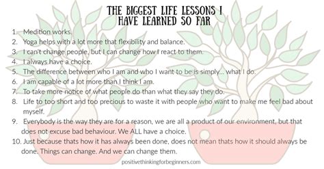 biggest lessons   learned