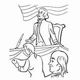 Coloring George Washington Pages Printable Alexander Hamilton Curious Color Drawing Washing Hand Toddlers Getcolorings Great Getdrawings Silhouette Carver President Mr sketch template