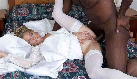 black bride cock in white other