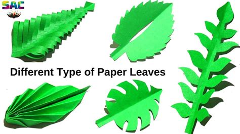 type  paper leaves paper leaf paper craft idea diy