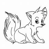 Fox Coloring Pages Cartoon Baby Drawing Artic Arctic Printable Fennec Cute Print Animal Color Head Kids Procoloring Jam Puppy Getdrawings sketch template