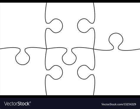 white piece puzzle jigsaw royalty  vector image
