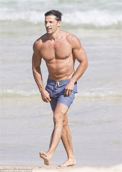 Tim Robards Shows Off Very Chiselled Chest At Bondi Beach