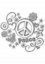 Peace Coloring Sign Pages Printable Hippie Paix Buzzle Adult Templates Kids Sketch Bestcoloringpagesforkids Adults Attractive Simple Signs Drawing Zentangles Mandalas sketch template