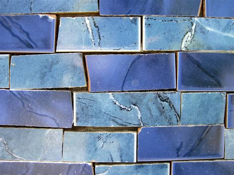 blue mosaic stock image image  paving surface texture
