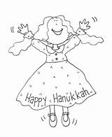 Hanukkah sketch template