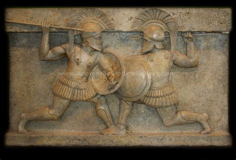archaic spartans greek warriors battle ancient greek sculpture