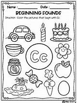 Beginning Coloring Sounds Pages Worksheets Subject sketch template
