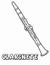 Clarinete Instrumentos Musicales Pintar Musicais Imagen Instruments Saxofon Conmishijos Clarinet Viento Klarinet 1040 Palabra Clarinetes Kleurplaten sketch template