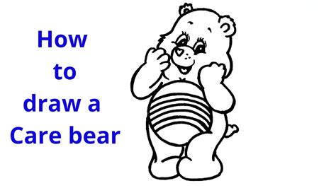 draw  care bear youtube