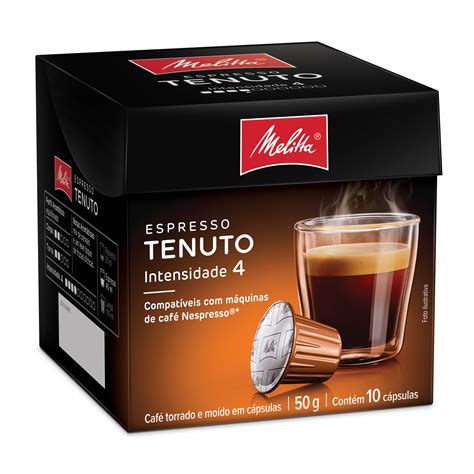 cafe facil capsulas de cafe espresso melitta tenuto compativeis  nespresso