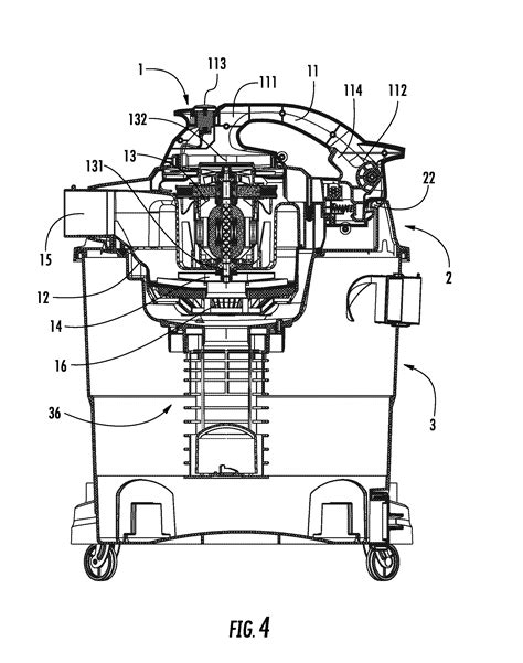 patent  vacuum cleaner  detachable blower  related locking assembly