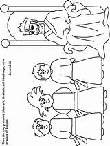 Coloring Pages Abednego Bible Shadrach Meshach Daniel Friends Printable His Nw Kids Sheets Colouring God Popular sketch template
