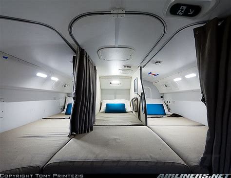 Crew Rest Area On New Boeing 787 8 Dreamliner Futurism