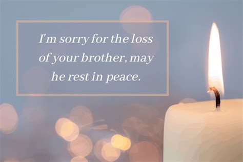 brother rest in peace message i m sorry for the loss of your brother