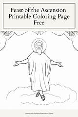 Ascension Feast Printables sketch template