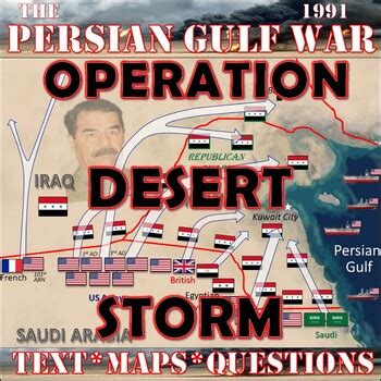 persian gulf war operation desert storm hussein text maps questions