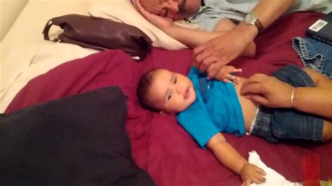 on the bed with grandpa and grandma youtube