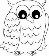 Owl Clipart Clip Outline Cute Cliparts Easy Library Clipground Clipartlook sketch template