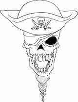 Coloring Skull Pages Printable Halloween Pirate Anatomy Wicked Santa sketch template