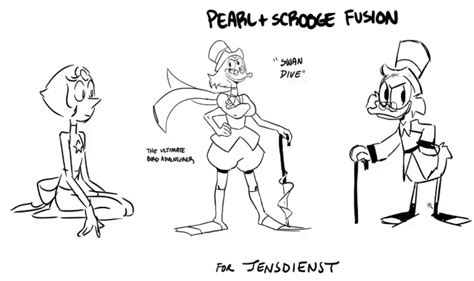 Pearl Scrooge Mcduck Fusion From Drawing Stream With Rebecca Sugar