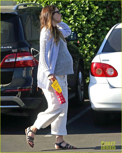 Full Sized Photo Of Pregnant Jessica Biel Hits Birthday Party Before