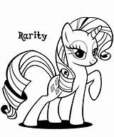 Pony Coloring Little Pages Printable Rarity Print Sheet Activity Via sketch template