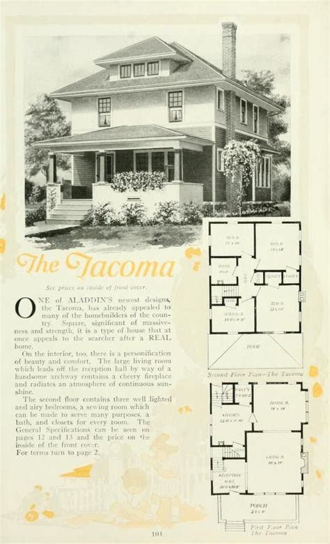 aladdin homes   tacoma archiveorg vintage house plans kit homes hip roof