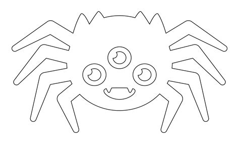 cute spider template printable