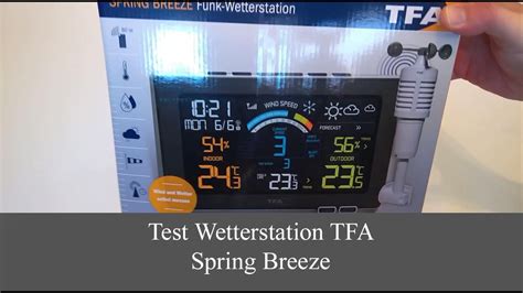 unboxing test wetterstation tfa spring breeze youtube