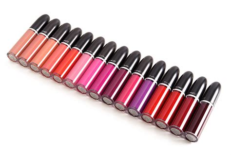 sneak peek mac retro matte liquid lipsticks  swatches