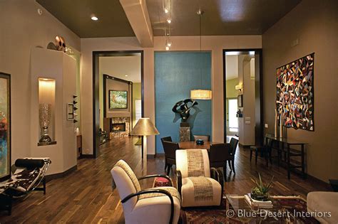 az modern ranch contemporary living room phoenix  blue desert interiors