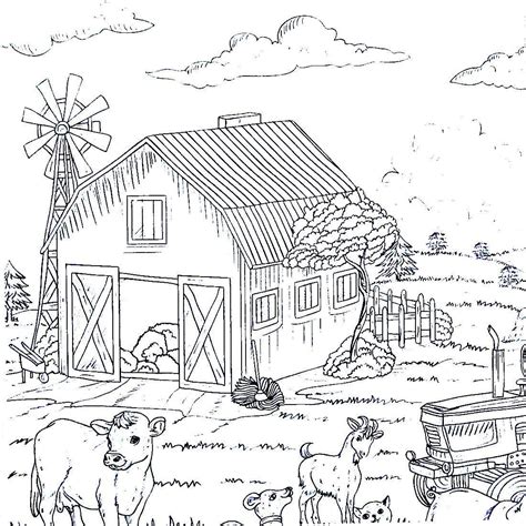 barn animal coloring pages  pic   find  education