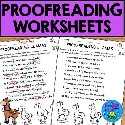 editing and proofreading worksheets worksheets library