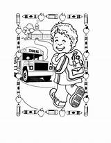 Coloring Pages School First Grade Back Google Search Bus Printable Decker Double Cooperation Kindergarten Color Boy Getdrawings Getcolorings Comments Coloringhome sketch template