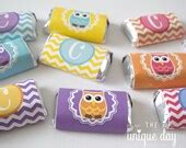 items similar  chevron owl theme printable candy bar wrappers mini