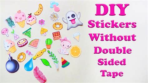 diy stickers  double sided tape craft box youtube