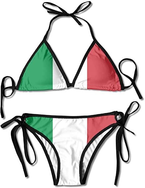 wh cla bathing suit italian flag bathing suits women with chest pad