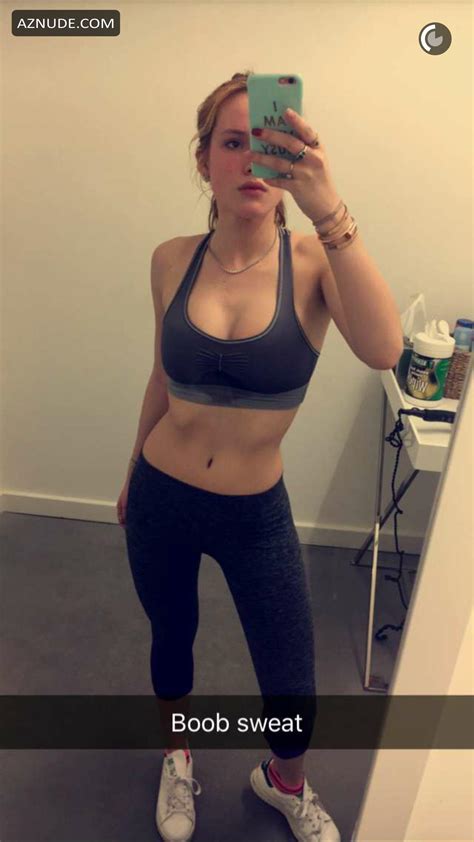 Bella Thorne Sexy In A Sports Bra And Yoga Pants On Snapchat Aznude