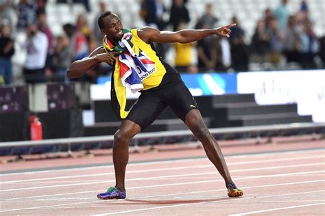 usain bolt finishes final solo race in third behind two u s sprinters
